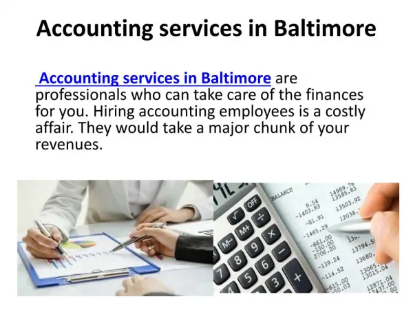 Best Accounting services in Baltimore