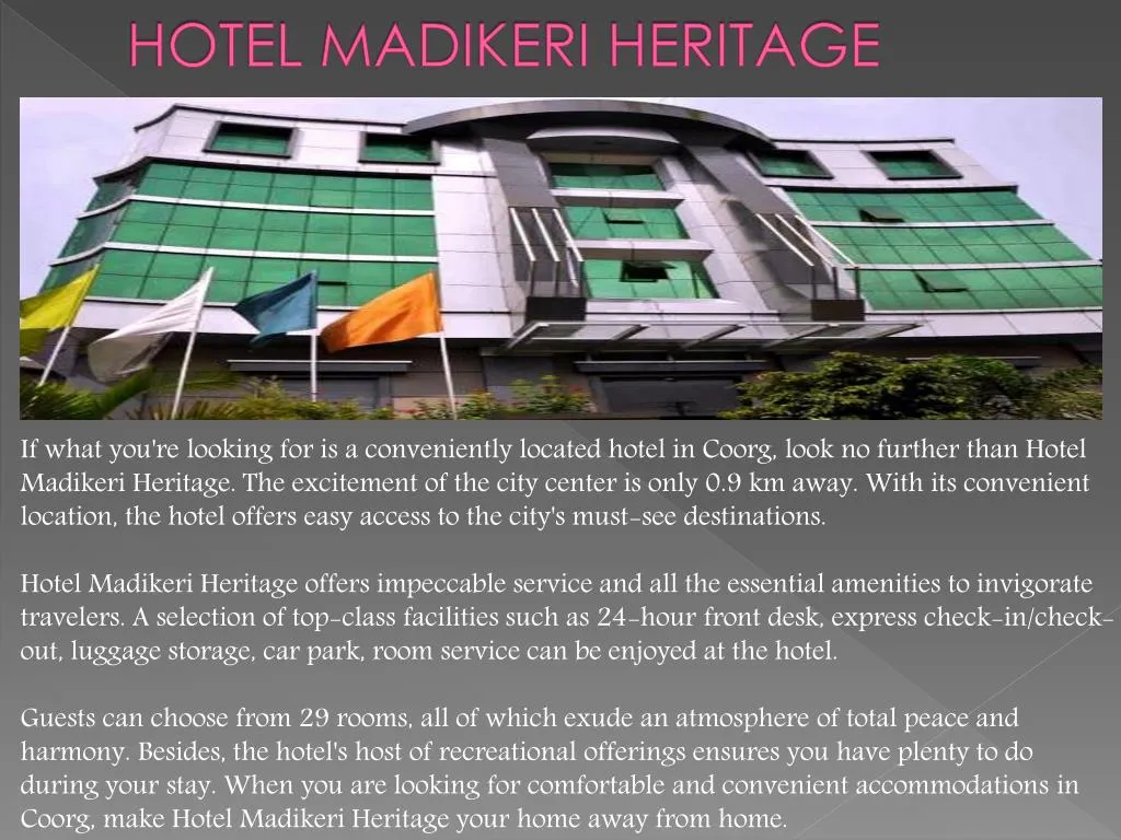 hotel madikeri heritage