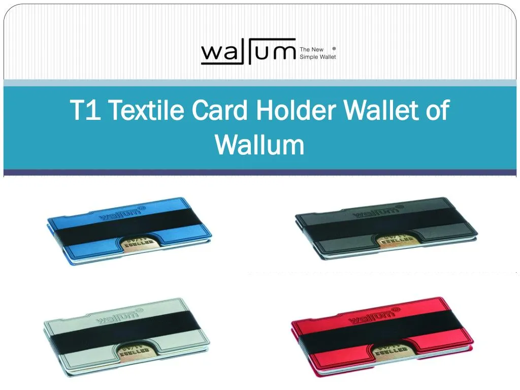 t1 textile card holder wallet of wallum