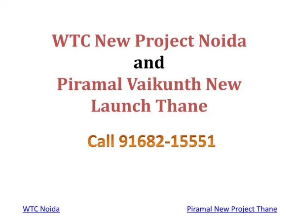 Piramal New Project Thane