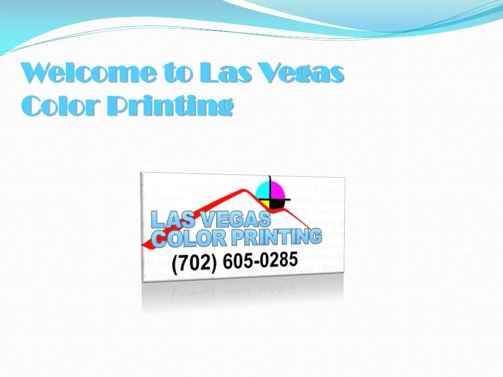 welcome to las vegas color printing