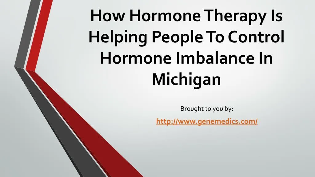 how hormone therapy is helping people to control hormone imbalance in michigan