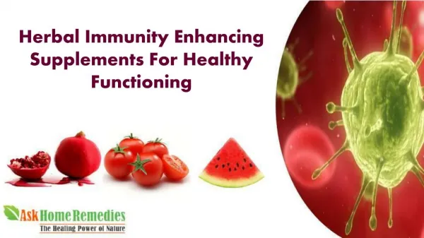 Herbal Immunity Enhancing Supplements Pills For Healthy Body Functioning