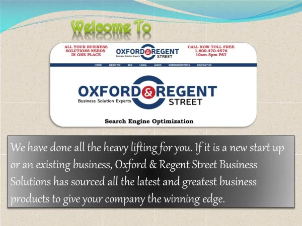Oxford & Regent Street Business Solutions