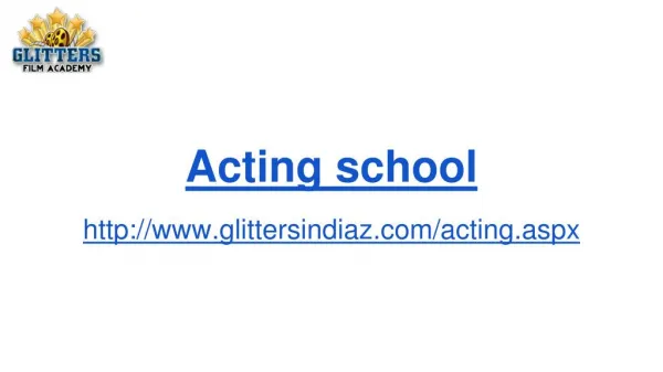 Film acting course | Glittersindiaz