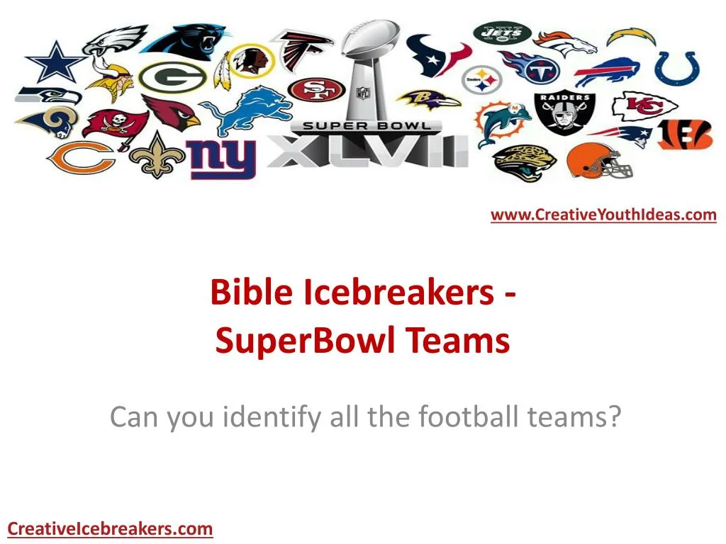 bible icebreakers superbowl teams