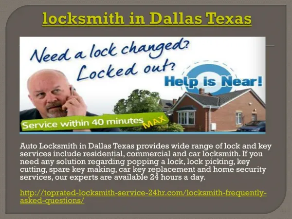 locksmith in Dallas