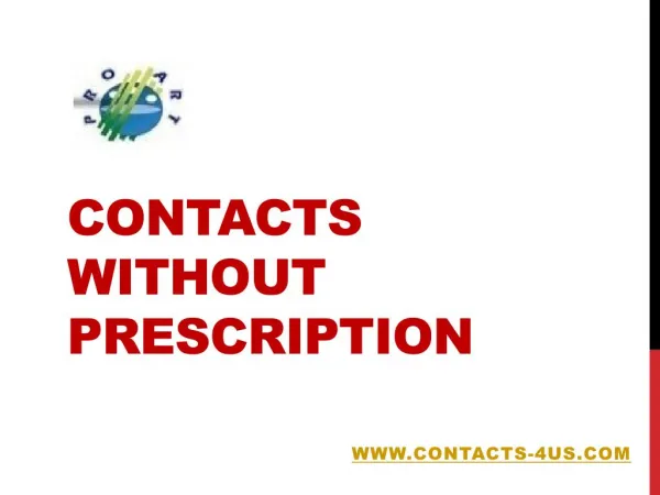 Contacts Without Prescription
