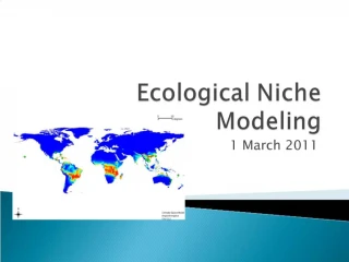 Ecological Niche Modeling - slide 1