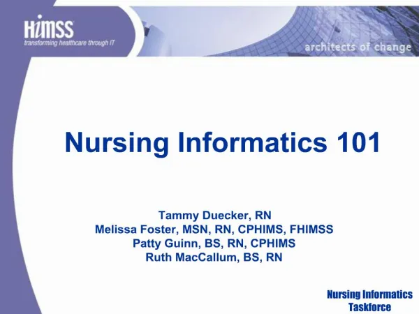 Nursing Informatics 101