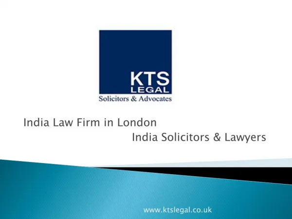 Indian Law Firm in London - Indian Solicitors - KTSLegal UK
