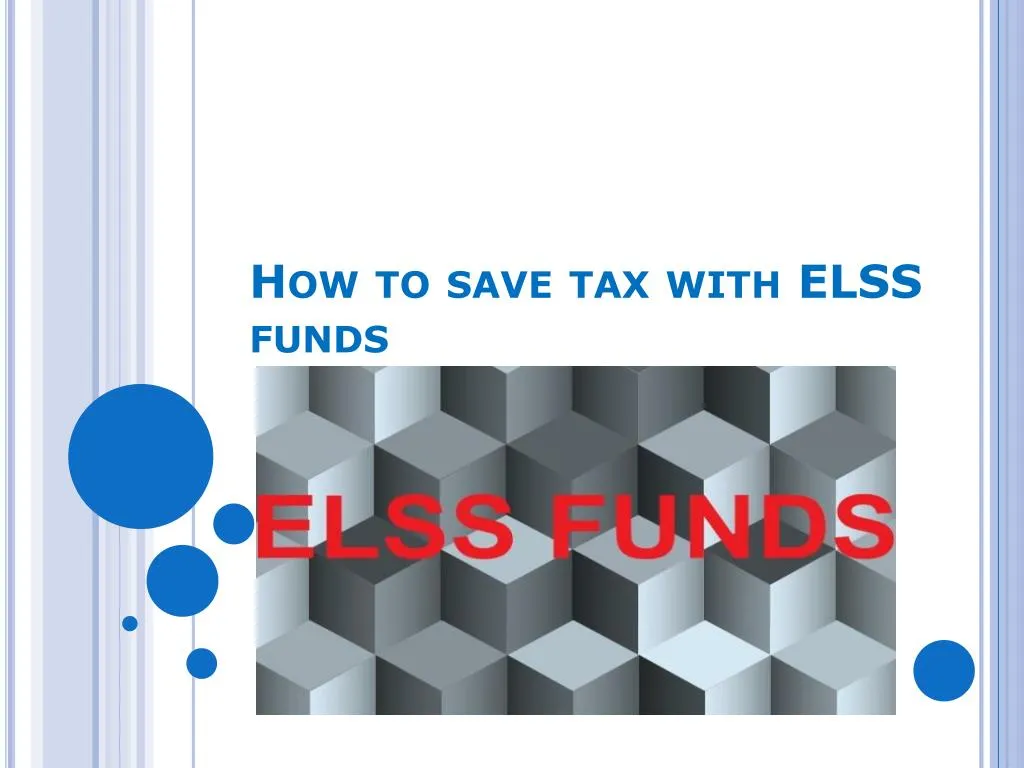 how to save tax with elss funds