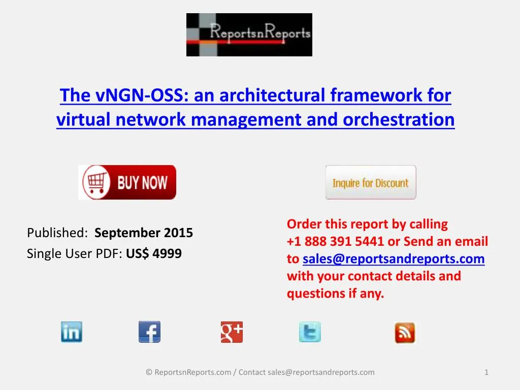 the vngn oss an architectural framework for virtual network management and orchestration