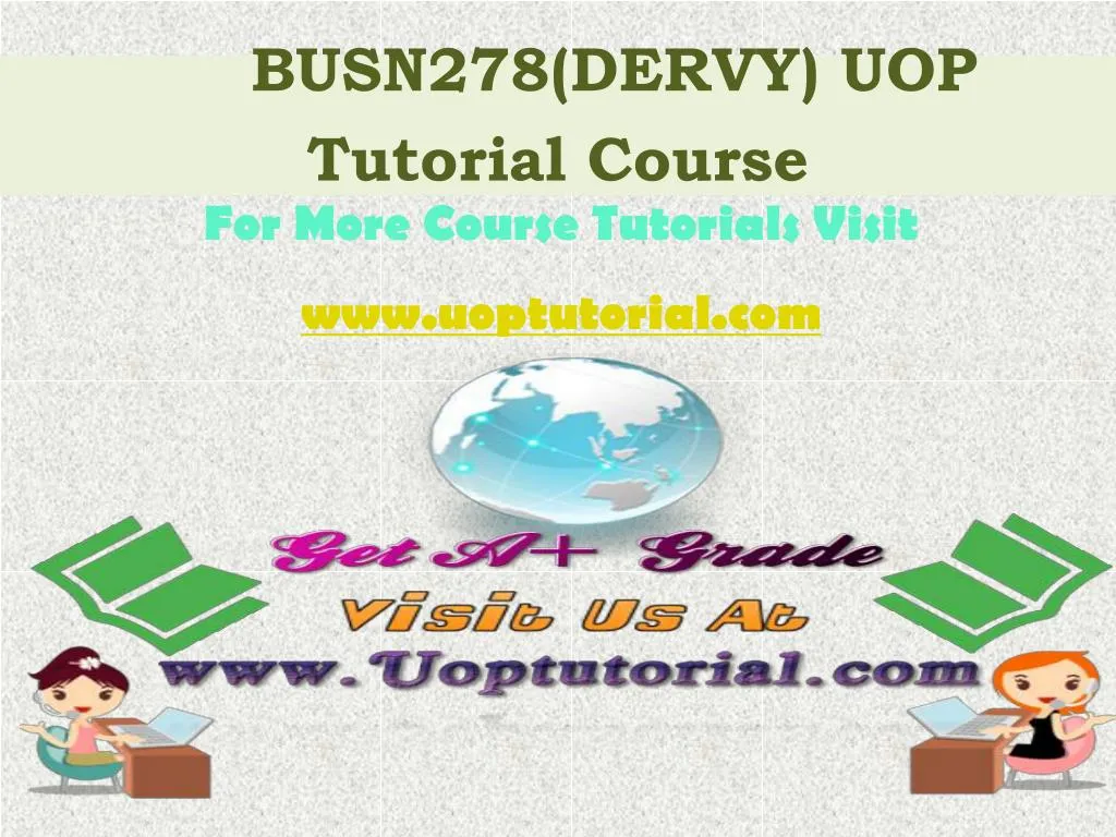 busn278 dervy uop tutorial course