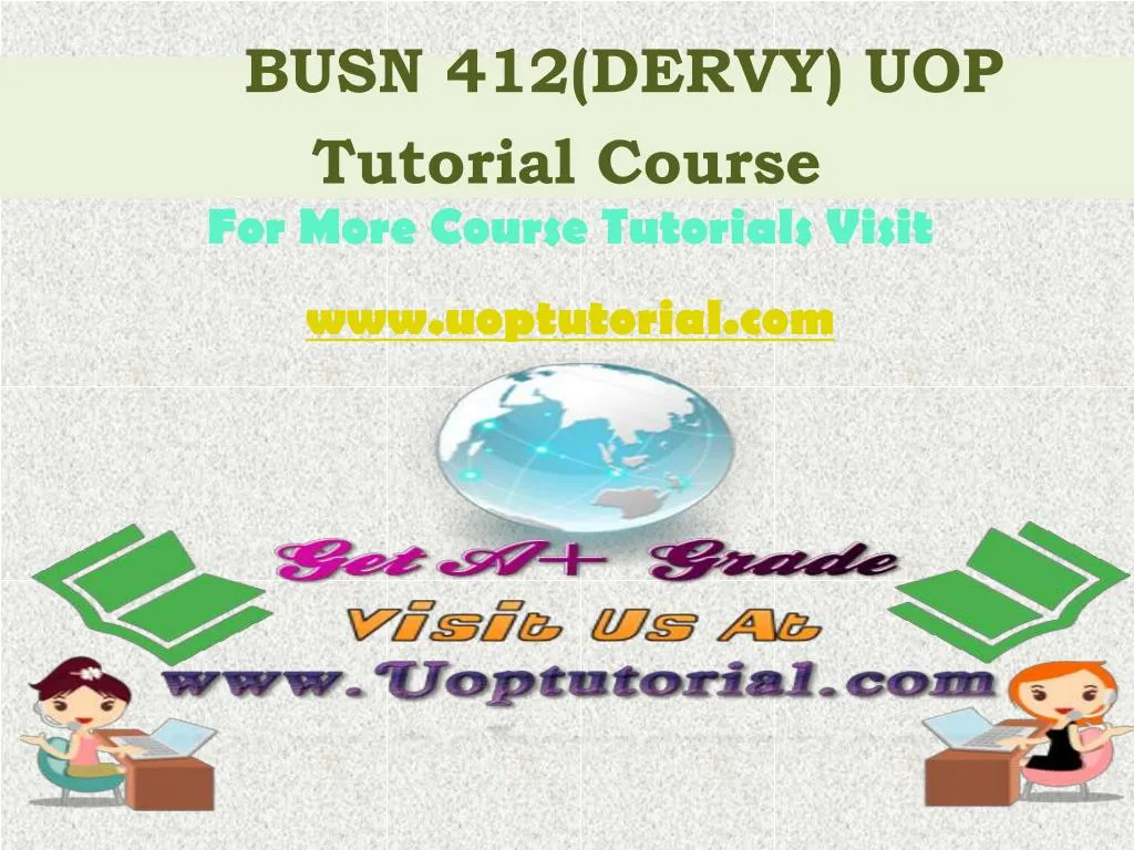 busn 412 dervy uop tutorial course