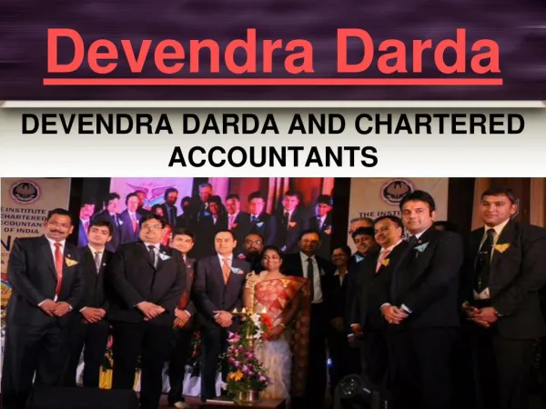 DEVENDRA DARDA AND CHARTERED ACCOUNTANTS