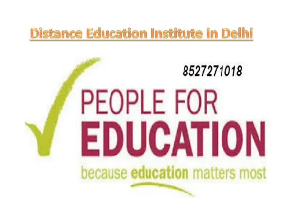 Distance Education Institute in Delhi @8527271018