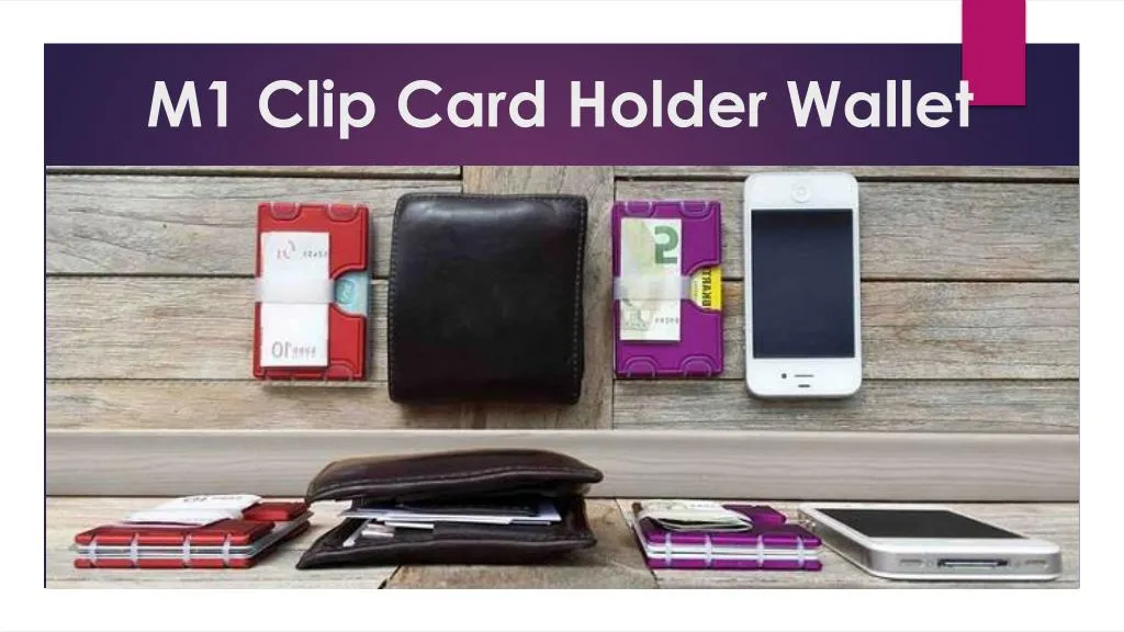 m1 clip card holder wallet
