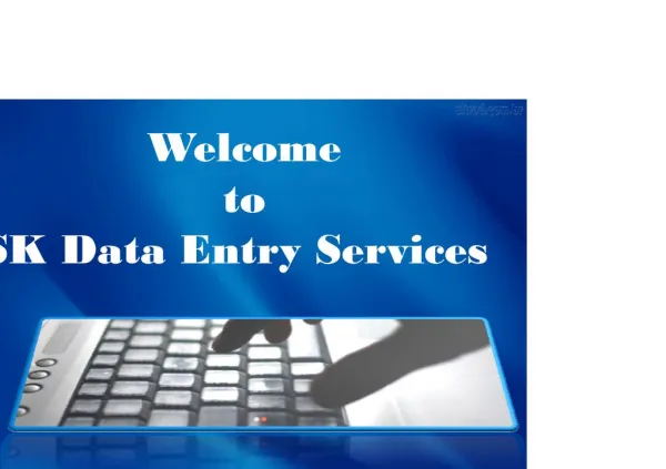Data entry projects
