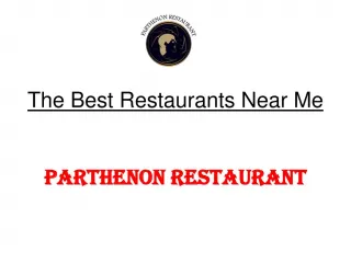 The Best Restaurants Near Me - slide 1
