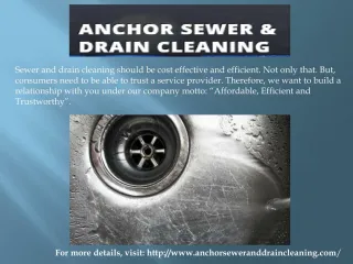 Sewer Blockage - slide 1