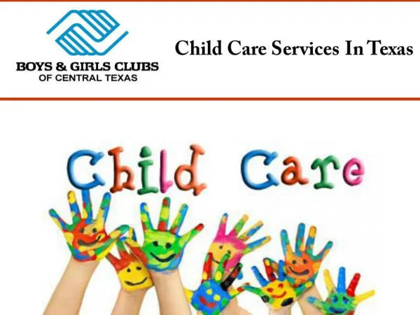 Child Care Services In Texas