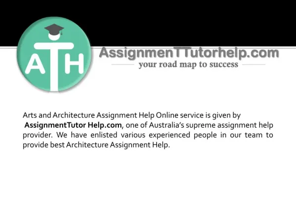 Arts & Architecture Assignment Help