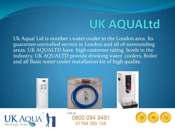 UK AQUALtd home & office water cooler & Boiler
