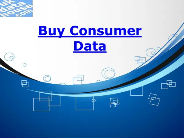 Buy consumer data