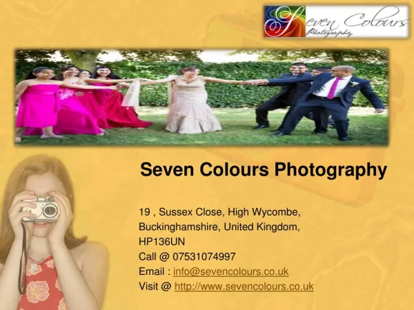 Wedding Photography Services And Professional Portrait Photographers