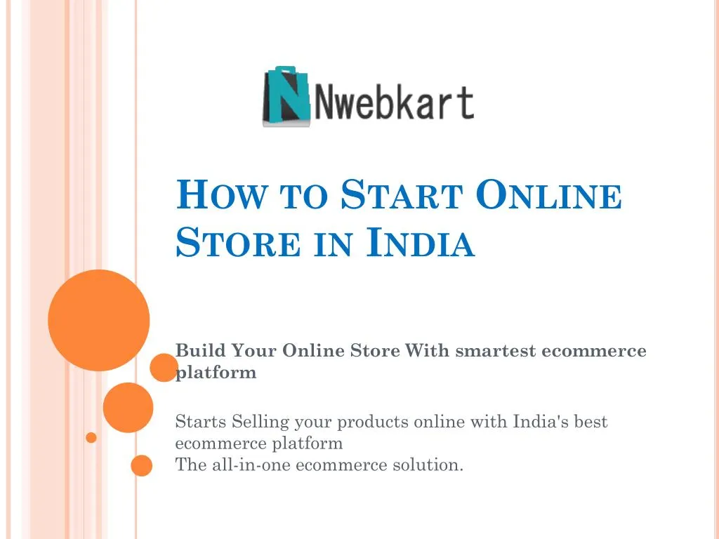 how to start online store in india