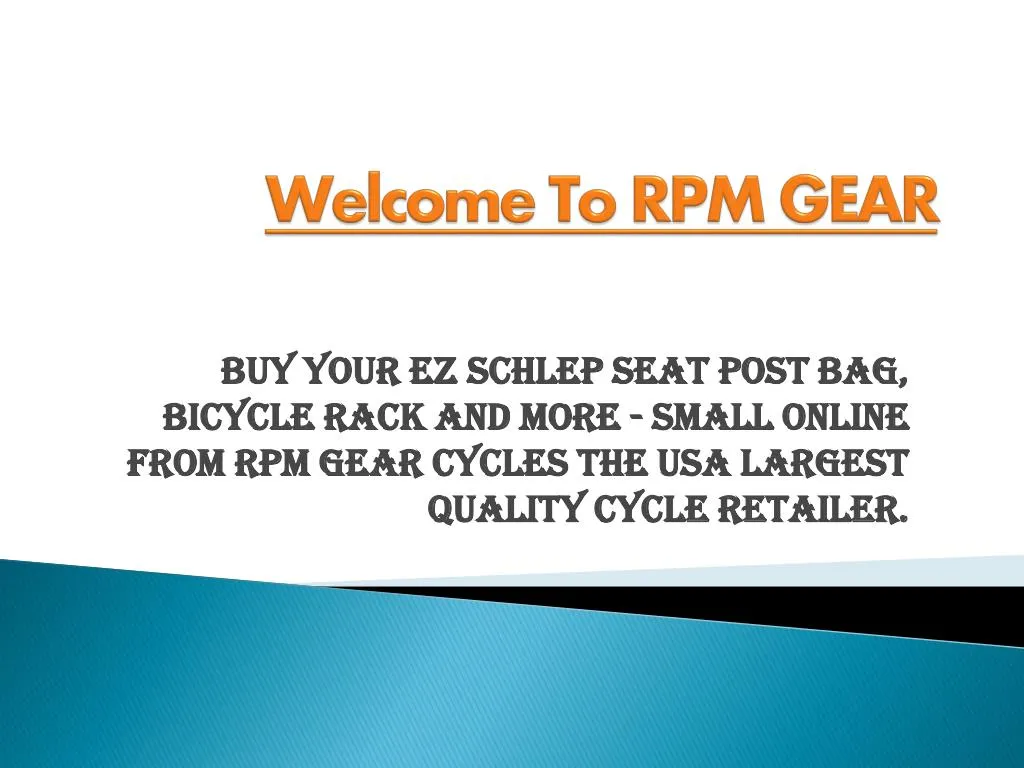 welcome to rpm gear
