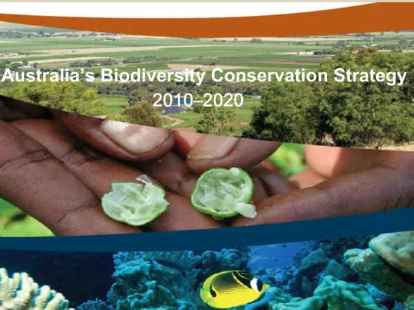 Australia s Biodiversity Conservation Strategy 2010 2020