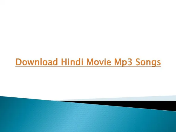 Download Hindi Movie Mp3 Songs