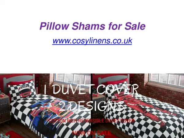 Pillow Shams for Sale - www.cosylinens.co.uk