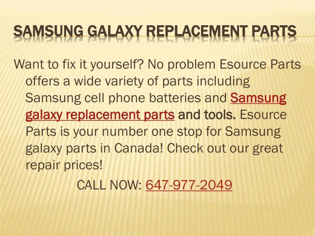 samsung galaxy replacement parts