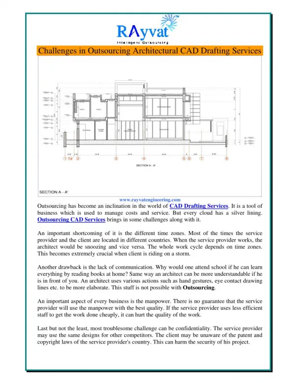 Challenges in Outsourcing Architectural CAD Drafting Services