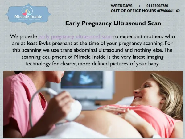 Early Pregnancy Ultrasound Scan