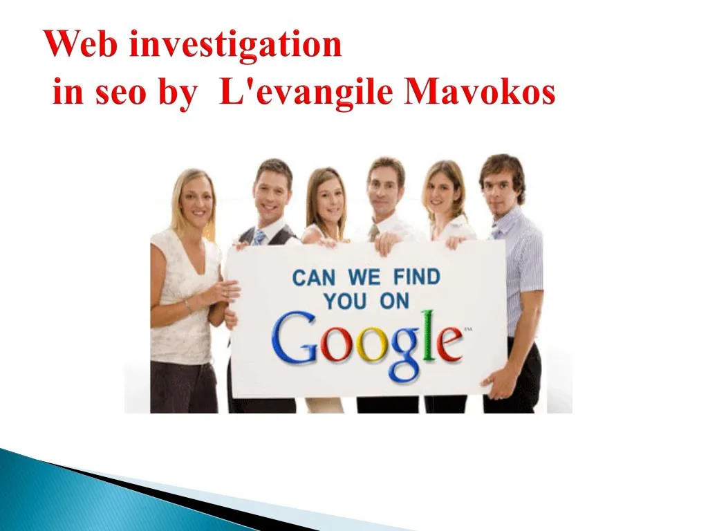 web investigation in seo by l evangile mavokos