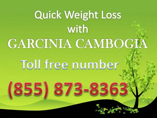 (855) 873-8363 does garcinia cambogia really work