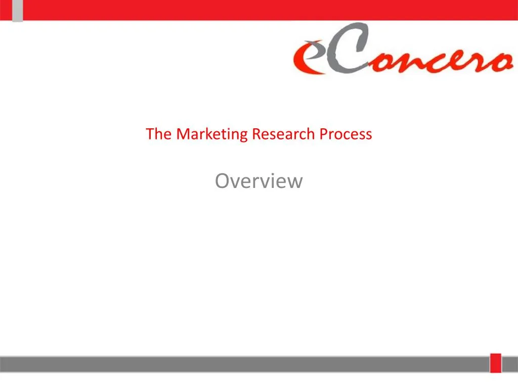 the marketing research process