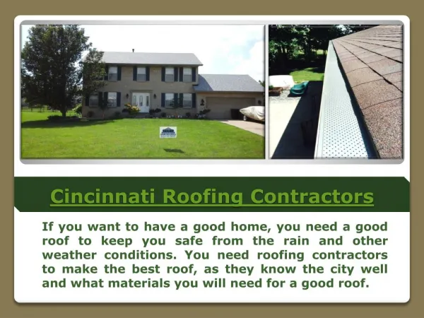 Roofing Cincinnati
