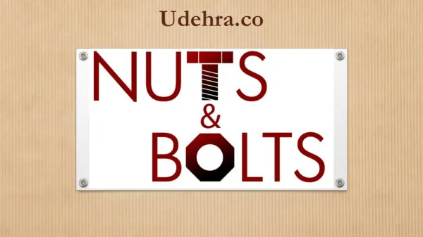 Hot dip Galvanized Hex Nuts & Bolts - Udehra