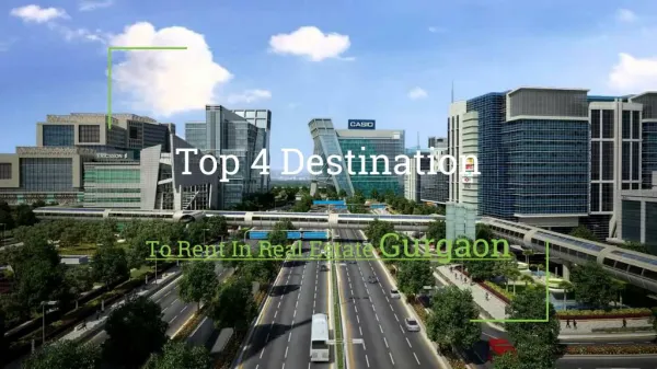 Top 4 Destination To Invest In Real Estate Gurgaon