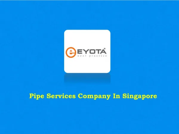 Pipe Services Singapore