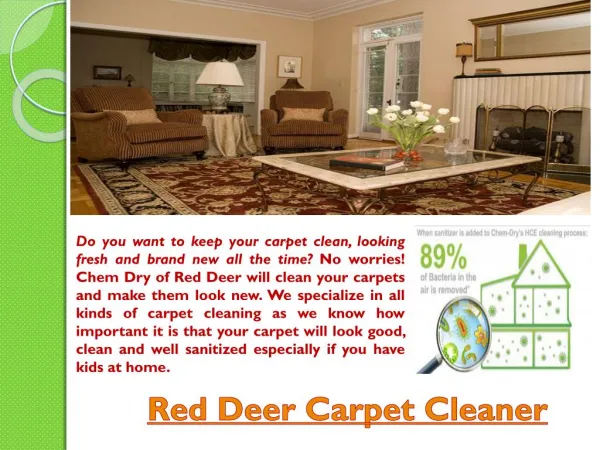 Red Deer carpet cleaning company