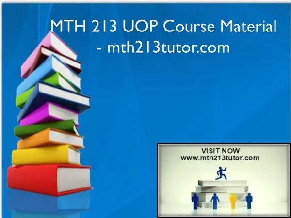MTH 213 UOP Course Material - mth213tutor.com