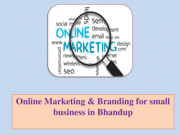Online Marketing & Branding for small business in Bhandup