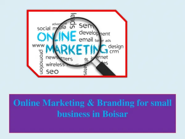 Online Marketing & Branding for small business in Boisar