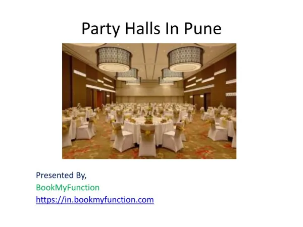 Party halls in Pune